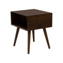Ver imagem 3 de Mesa Lateral de Madeira Maciça Pé Pálito -maná Canela