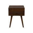 Ver imagem 4 de Mesa Lateral de Madeira Maciça Pé Pálito -maná Canela