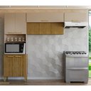Ver imagem 2 de Kit de Cozinha com 9 Portas Nuremberga Freijó Vanilla Ripado