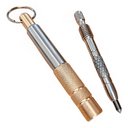 Ver imagem 2 de Riscador de Inox e Latão Tipo Chaveiro com Ponta de Widea 150 Mm - Ekale Ek-2022