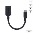 Ver imagem 1 de Adaptador Otg Tipo C para Usb a 3.0 para Celular Smartphone 15 Cm Preto - P3amup-15