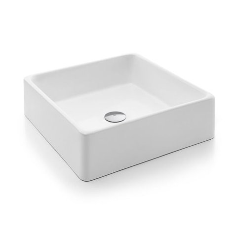 Cuba de Apoio Quadrada Branco 390x390x140mm - Docol Louças Docol Louças