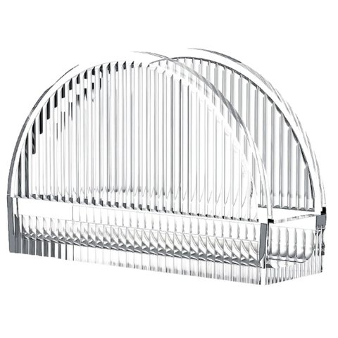 Porta Guardanapo de Vidro Linha Print Hauskraft 13cm