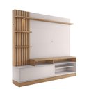 Ver imagem 2 de Estante Home Theater Maceió com Mesa de Centro Jeri Freijó Off White e Aparador Riviera Freij