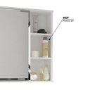 Ver imagem 2 de Espelheira para Banheiro Treviso com 1 Porta e 3 Nichos - Br