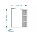 Ver imagem 5 de Espelheira para Banheiro Treviso com 1 Porta e 3 Nichos - Br