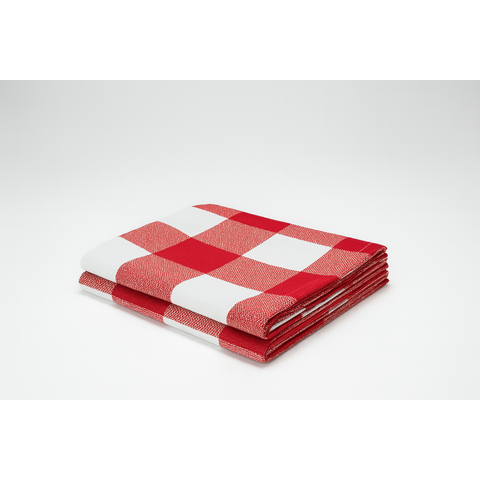 Kit 03 Pano de Copa p/Secagem 45x68 cm Algodão Premium (Vermelho)