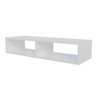 Nicho Rack Suspenso Divisão Duplo Prateleira Sala Decoração - Branco Tx - 2