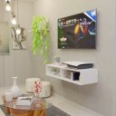 Ver imagem 3 de Nicho Rack Suspenso Divisão Duplo Prateleira Sala Decoração - Branco Tx