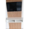 Nicho Rack Suspenso Divisão Duplo Prateleira Sala Decoração - Branco Tx - 1