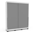 Ver imagem 2 de Guarda-Roupa 2 Portas de Correr Madri Cinza/Branco