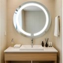 Ver imagem 1 de Espelho Redondo 60cm Maquiagem Iluminado 3 Leds Touch Screen