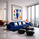 Ver imagem 1 de Quadro Canvas Matisse The Cut Outs 60x40cm Mold Preta