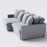 Sofá Cama Bariloche 1,80m em Linho Bruma Cinza Médio - Home Mobily - 5
