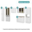 Ver imagem 3 de Cozinha Milla Emma Top 17 Portas 3 Gavetas MDF 380cm Branca Móveis Carraro