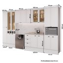 Ver imagem 7 de Cozinha Milla Emma Top 17 Portas 3 Gavetas MDF 380cm Branca Móveis Carraro