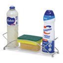 Ver imagem 1 de Porta Detergente Esponja Bucha Sabão Organizador Pia Cozinha Suporte Cromado