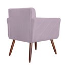 Ver imagem 5 de Conjunto 2 Poltronas Cadeiras Isabella Sala de Estar Veludo Rose - Incasa Decor