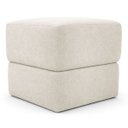 Ver imagem 3 de Puff Decorativo Aloy Bouclé Premium Assento Extra para Sala Quarto Design Moderno Bege