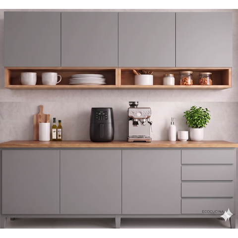 Cozinha Modulada Completa 100% Mdf 7 Portas e 4 Gavetas Ec Móveis