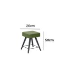 Ver imagem 3 de Kit com 4 Banco Rio com 4 Pés Palito na Cor Preto - Sintético Verde