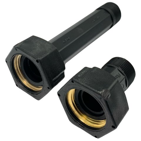 2 Tubete Adaptador Tubo 3/4x1 Cavalete Entrada Preto Tbt34pt