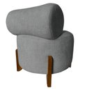 Ver imagem 4 de Poltrona Decorativa Mônaco Linho Cinza
