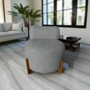 Ver mais imagens de Poltrona Decorativa Mônaco Linho Cinza