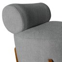 Ver imagem 5 de Poltrona Decorativa Mônaco Linho Cinza