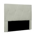 Ver imagem 1 de Cabeceira Decorativa King Size 1,95M Yves Veludo Prata - Gran Belo