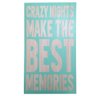 PLACA MADEIRA DECOR CRAZY NIGHTS GREEN 55 X 30 X 3,5 CM BTC Decor - 1