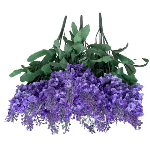 Kit 20 Flores de Lavanda Artificial Lilás para Decoração Residencial e Comercial