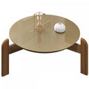 Ver imagem 2 de Mesa de Centro Lizz Champagne/Cedro - Casa D