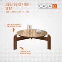 Ver imagem 3 de Mesa de Centro Lizz Champagne/Cedro - Casa D
