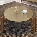 Ver imagem 1 de Mesa de Centro Lizz Champagne/Cedro - Casa D