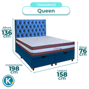 Ver imagem 3 de Kit Cabeceira + Cama Box Bau + Colchão Queen Molas Ensacadas Legaccy Paropas
