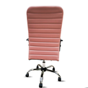 Ver imagem 4 de Cadeira Escritório Presidente Rosa Executiva Ergonômica Apoio Lombar Nr17 Office Giratória C/rodinha