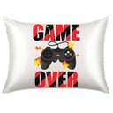 Ver imagem 1 de Fronha de Cetim Personalizada Antifrizz Gamer Over Mg1