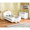 Cama Solteiro Infantil Alegra - Branca e Mel - 1