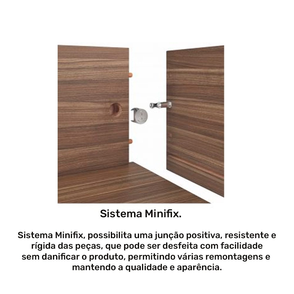 Cama de Solteiro Setiba 100% MDF Rimo - Freijo - 2