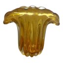 Ver imagem 1 de Vaso Tipo Murano de Vidro Âmbar g 18 x 15cm | Casa Del Grande