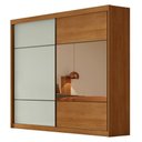 Ver imagem 1 de Guarda Roupa Casal Belmonte 2 Portas 8 Gavetas com Espelho Cinamomo Fendi - Novo Horizonte