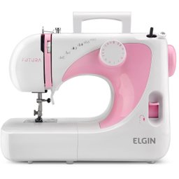 Máquina de Costura Portátil Elgin Futura Jx-2040 Rosa 127v - 2