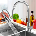 Ver imagem 2 de Torneira Gourmet Monocomando Extensível Escovada 40cm Tor-40