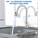 Ver imagem 5 de Torneira Gourmet Monocomando Extensível Escovada 40cm Tor-40