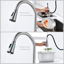 Ver imagem 6 de Torneira Gourmet Monocomando Extensível Escovada 40cm Tor-40