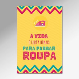 Placa Decorativa - Passar Roupa Arte Destaque 20 X 30 Cm - 3