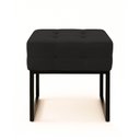 Ver mais imagens de Poltrona Sala e Puff Decorativo Industrial Elisa Veludo Preto D03 - D’Rossi