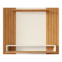 Ver imagem 3 de Painel Berlim Ripado P/ Tvs de até 42 Polegadas Prateleiras e Gaveta Off White