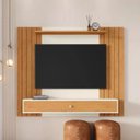Ver imagem 2 de Painel Berlim Ripado P/ Tvs de até 42 Polegadas Prateleiras e Gaveta Off White